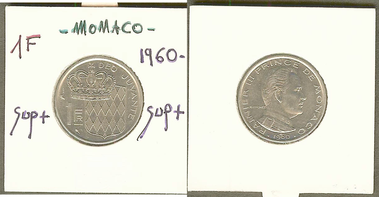 Monaco 1 franc 1960 AU